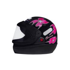 Capacete San Marino Femme Moto Integral Fechado Motoboy Flor