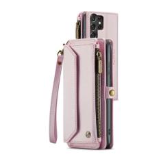 Capa carteira crossbody para samsung galaxy s24 s23 s21 s20 fe s22 ultra plus a54 a53 a52s a52 a34 a33 a25 a23 a22 a14, rosa, para galaxy a33 5g