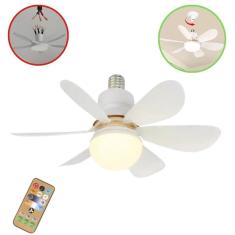 Ventilador de teto com lâmpada potente silencioso 60w