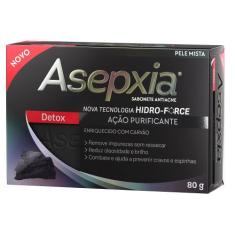 Sabonete Facial Asepxia Detox 80g, 80 g