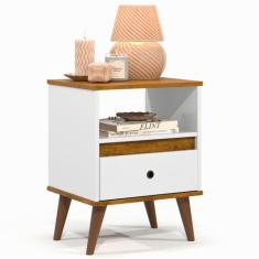 Mesa de Cabeceira Quarto Apoio Lateral Cama Box Casal Estilo Decoração