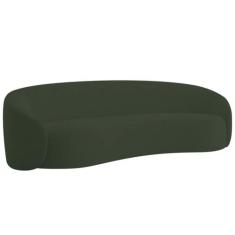 Sofá 3 Lugares 180cm Orgânico Luxo Recepção Amore Linho - Doce Sonho M