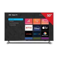 Smart TV aoc roku dled 50 Polegadas 50U6125/78G 4K Dolby Atmos