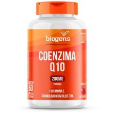 Biogens coenzima q10 200mg + vitamina e 60 caps