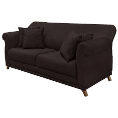 Sofa 2 Lugares Retro Polo 180cm Com Almofada Suede 1102 Ezz