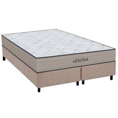 Cama Box King: Colchão Espuma Orthoflex D45 Genova + Base Crc Suede Clean(193X203)