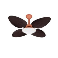 Ventilador Teto Trevo 4 Pás Mdf Silencioso Cobre Ventax 220V, 220V
