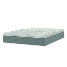 Colchão Casal Molas Ensacadas Pillow Top 138x188x25cm Martino Cinza Umaflex