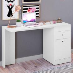 Penteadeira 2 portas 1 Gaveta Desejo Albatroz, Branco Fosco