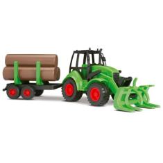 Trator Infantil Com Carreta Florestal Agromak - Silmar - Silmar Brinqu
