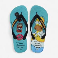 Chinelo Havaianas Simpsons Azul-Masculino