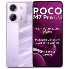 Smartphone Xiaomi Poco M7 Pro 5G 256GB 12GB RAM Dual SIM Tela 6.67" - 