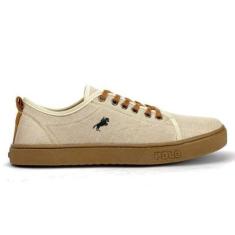Tênis Masculino Sapatênis Iate Casual Leve Bege-Masculino