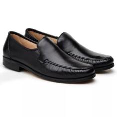Sapato Social Couro Jacometti Sola Elegante Masculino-Masculino