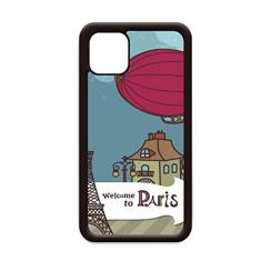 Capa Paris Airship França Torre Eiffel Paisagem para iPhone 11 Pro Max para Apple Mobile Case Shell