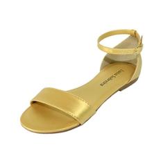 Rasteira Luiza Sobreira Couro Ouro Mod. 2026