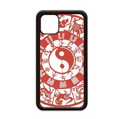 Zodíaco de Yin-yang com diagramas chineses de Taiji para Apple iPhone 11 Pro Max capa de celular