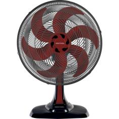 Ventilador De Mesa Oscilante Turbo 50cm 6 Pás Vermelho Ventis