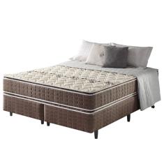 Cama Box King + Colchão Espuma D70/d28 2 Pillow Top Orleans 1