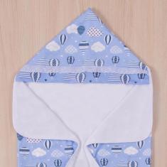 Toalha De Banho Bebê Atoalhada Forrada Com Capuz Para Meninos Super Ma