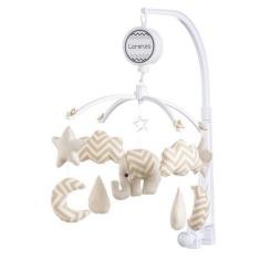 Móbile para berço musical e giratório Elefantinho Bege - Sleepbaby Mób