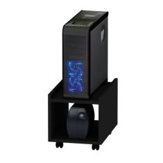 Suporte Para Cpu E Estabilizador Com Rodinhas Netmobil, Preto