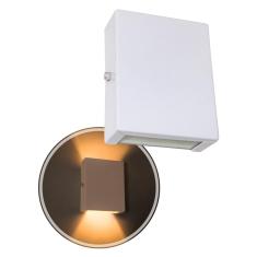 Arandela Slim 2 Focos Branca Parede Muro Interna Externa St1597