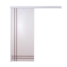 Porta De Correr Branco Prime Frisada F06 210x80 - Vanin