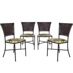 Jogo De Cozinha Gramado Tabaco Cadeiras Jantar