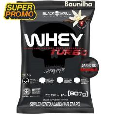 Whey Protein Black Skull 907g Concentrado TURBO  Proteína para Ganho d