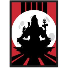 Quadro Decorativo Shiva Religiosidade Hinduísmo Decorações Com Moldura