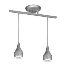 Plafon para 2 Lâmpadas Redondo 25cm 7651 Jd Molina Prata