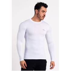 Camiseta Térmica Manga Longa Masculina Branco - Mprotect