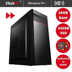 Computador 5tech Platinum AMD Ryzen 5 4600G  16GB DDR4 SSD 240GB Windows 11 + Wifi