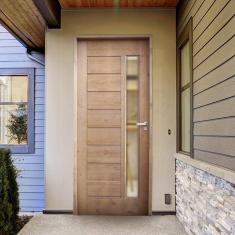 Kit Porta de Madeira 210x82cm Batente 11cm Bbv Eco Uniportas  Madeira