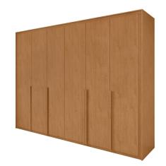 Guarda Roupa 6 Portas S/ Espelho Easy Space Amendoa Clean