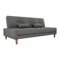 Sofá Cama Blanca 3 Lugares Sala Premium Suede Cinza Matrix