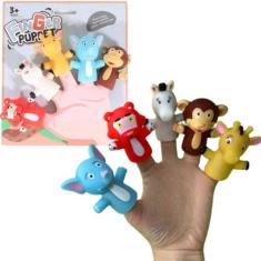 Dedoches Divertidos Safari Animais de Silicone 5 unidade - SACKS