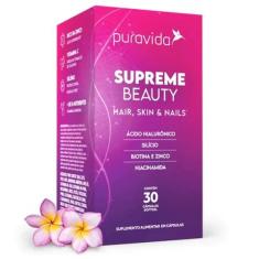 Supreme Beauty 30 Softgels Hair Skin Nails Ac Hialurônico Puravida