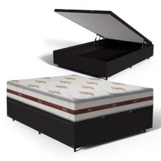 Cama Box Com Baú Viúva + Colchão De Molas Ensacadas - Anjos - Classic 