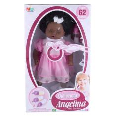 Boneca Milk Collezione Angelina Negra Fala 62 Frases