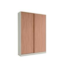 Módulo de Quarto Casal Guarda Roupa MC10 Seletto c/ 2 Portas Correr Areia/Jequitibá - Henn