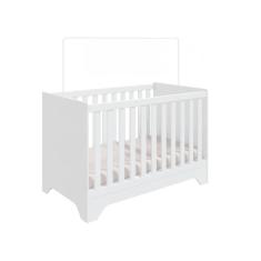 Berço Mini Cama 3 em 1 Americano MDF Popy Retrô Móveis Peroba, Branco
