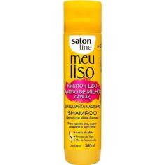 Shampoo Salon Line Meu Liso Muito + Liso Amido De Milho 300ml
