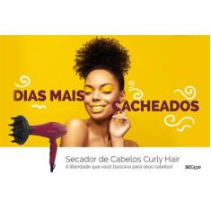Secador De Cabelos Cadence Curly Hair Com Difusor Sec530