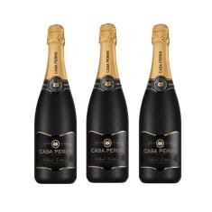 Kit Espumante Casa Perini Black Edition Extra Brut 750ml 3un