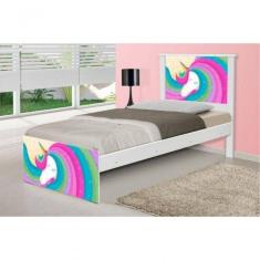 Cama Juvenil Barcelona Unicórnio Arco íris