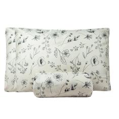 Jogo De Lençol Queen Bouti Basic Estampado 180 Fios 3 Peças - Minimal Floral