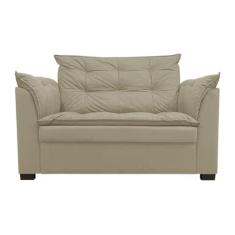 Sofá Dandara 2 Lugares Compacto Estofado Confortável Suede Diversas Co
