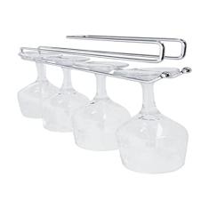 MS Aramados, 181, Suporte Porta Taças de Encaixe Simples Armário, Cromado